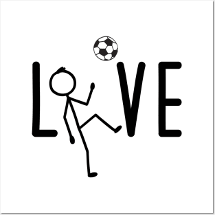 Cute Soccer Player Love Soccer Birthday Gift For Soccer Fans Posters and Art